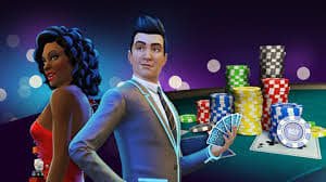 Dream Gaming live dealer table on mobile phone screen